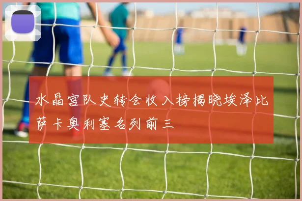 水晶宫队史转会收入榜揭晓埃泽比萨卡奥利塞名列前三